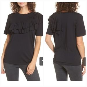 BP Asymmetrical Ruffle T-Shirt